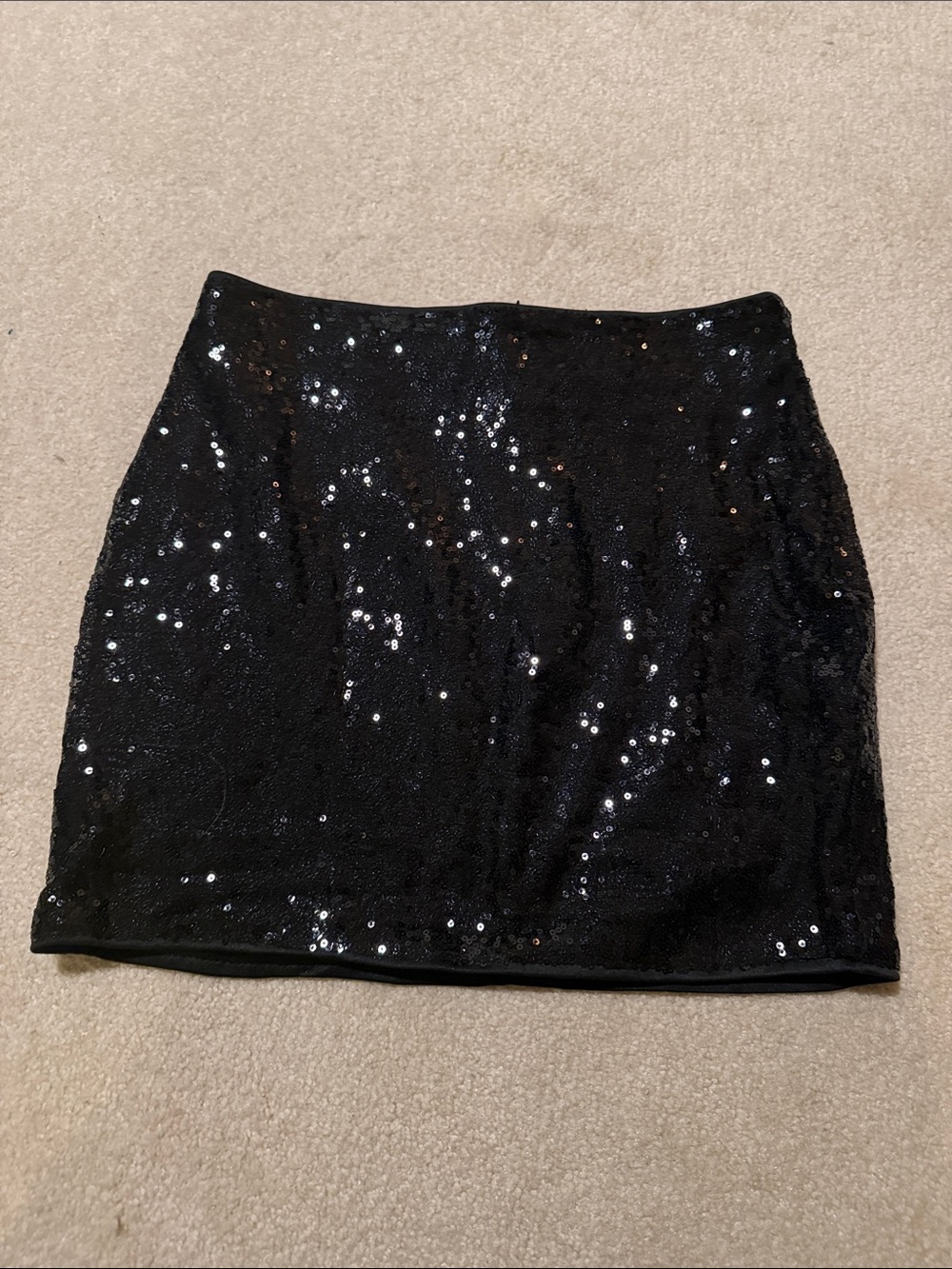 NWOT Black Sequin Mini Skirt - Medium/6